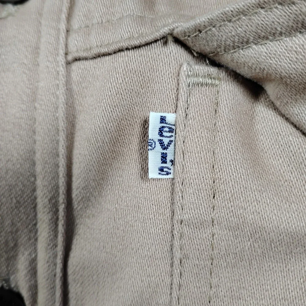 Vintage 70s Levis Panatela Tops Tan Safari Trucker Jacket Mens Medium Beige USA - Picture 2 of 14